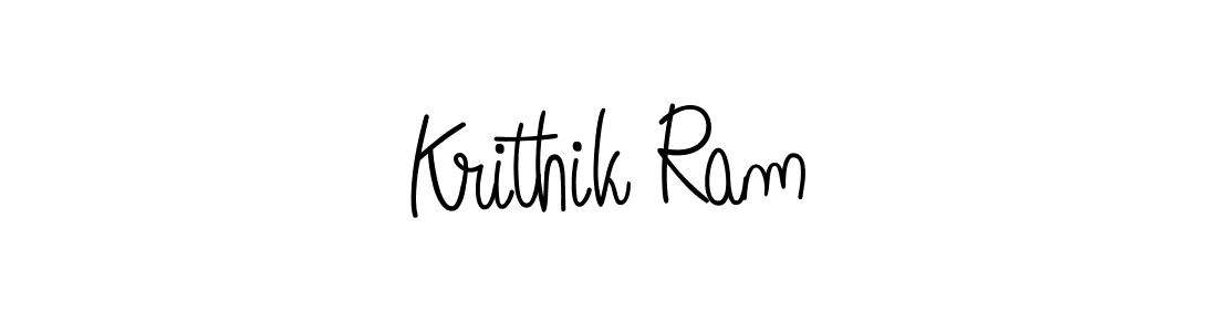 You should practise on your own different ways (Angelique-Rose-font-FFP) to write your name (Krithik Ram) in signature. don't let someone else do it for you. Krithik Ram signature style 5 images and pictures png