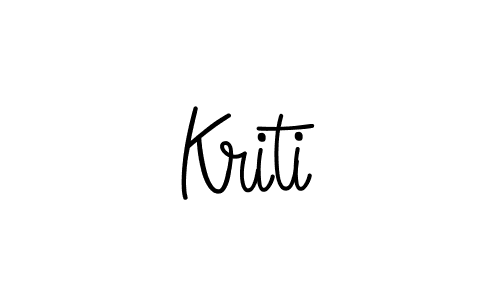 The best way (Angelique-Rose-font-FFP) to make a short signature is to pick only two or three words in your name. The name Kriti include a total of six letters. For converting this name. Kriti signature style 5 images and pictures png