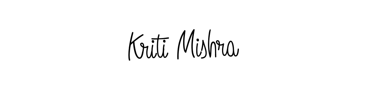 How to make Kriti Mishra name signature. Use Angelique-Rose-font-FFP style for creating short signs online. This is the latest handwritten sign. Kriti Mishra signature style 5 images and pictures png