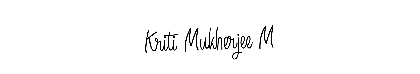 Similarly Angelique-Rose-font-FFP is the best handwritten signature design. Signature creator online .You can use it as an online autograph creator for name Kriti Mukherjee M. Kriti Mukherjee M signature style 5 images and pictures png