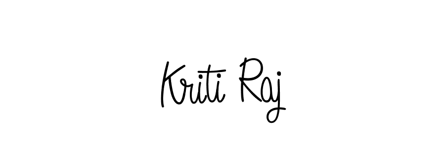 The best way (Angelique-Rose-font-FFP) to make a short signature is to pick only two or three words in your name. The name Kriti Raj include a total of six letters. For converting this name. Kriti Raj signature style 5 images and pictures png