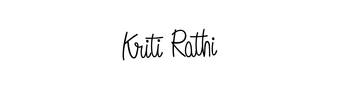 Create a beautiful signature design for name Kriti Rathi. With this signature (Angelique-Rose-font-FFP) fonts, you can make a handwritten signature for free. Kriti Rathi signature style 5 images and pictures png
