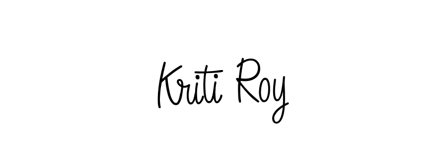 The best way (Angelique-Rose-font-FFP) to make a short signature is to pick only two or three words in your name. The name Kriti Roy include a total of six letters. For converting this name. Kriti Roy signature style 5 images and pictures png