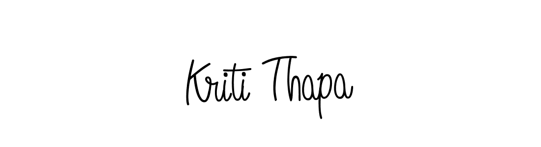 Make a short Kriti Thapa signature style. Manage your documents anywhere anytime using Angelique-Rose-font-FFP. Create and add eSignatures, submit forms, share and send files easily. Kriti Thapa signature style 5 images and pictures png