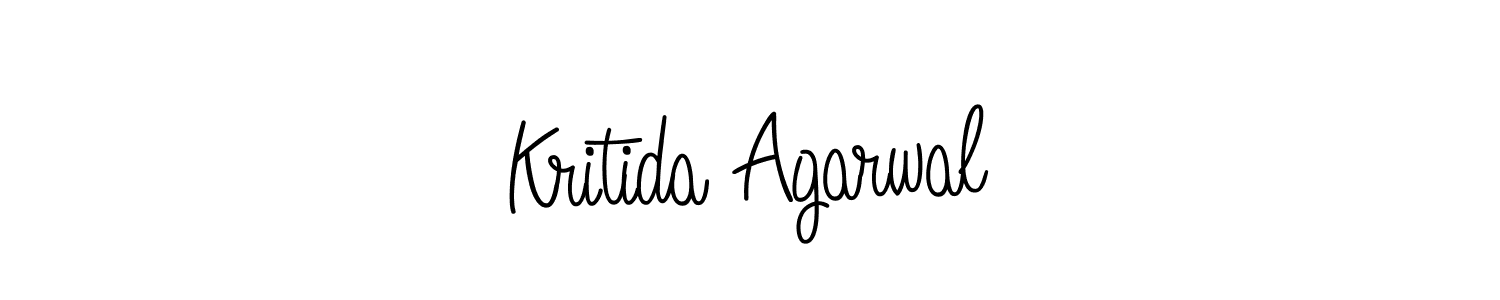 Make a beautiful signature design for name Kritida Agarwal. With this signature (Angelique-Rose-font-FFP) style, you can create a handwritten signature for free. Kritida Agarwal signature style 5 images and pictures png