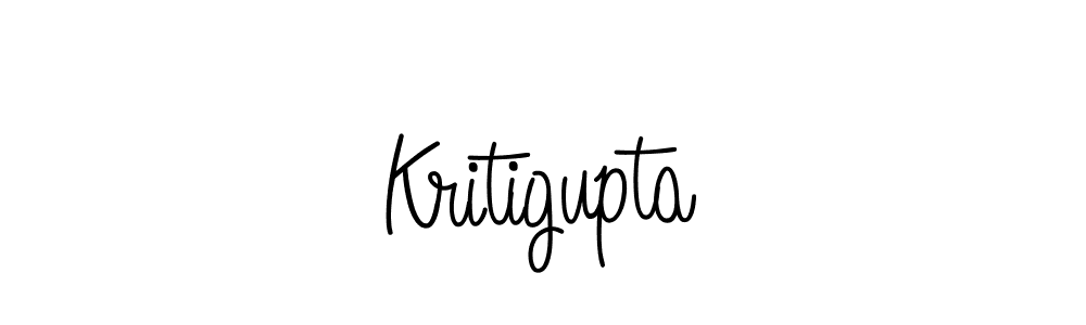 Use a signature maker to create a handwritten signature online. With this signature software, you can design (Angelique-Rose-font-FFP) your own signature for name Kritigupta. Kritigupta signature style 5 images and pictures png