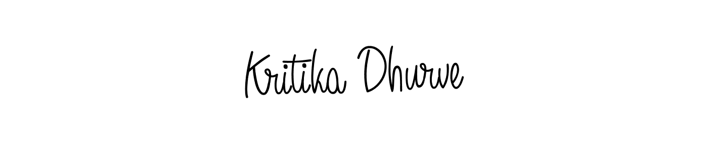 Make a beautiful signature design for name Kritika Dhurve. With this signature (Angelique-Rose-font-FFP) style, you can create a handwritten signature for free. Kritika Dhurve signature style 5 images and pictures png