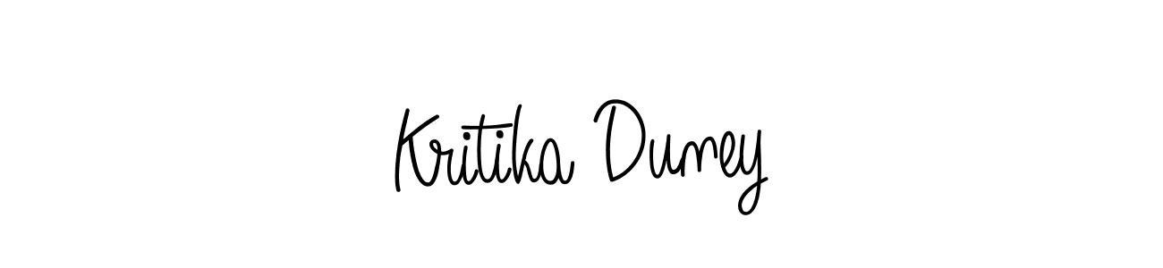 This is the best signature style for the Kritika Duney name. Also you like these signature font (Angelique-Rose-font-FFP). Mix name signature. Kritika Duney signature style 5 images and pictures png