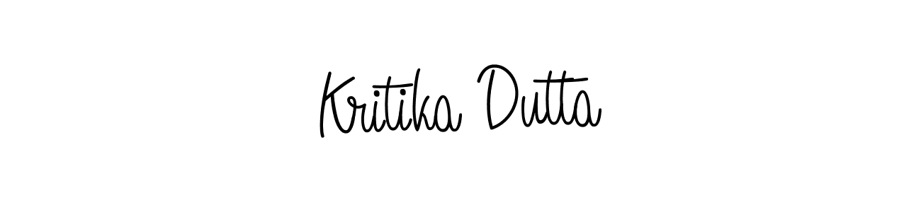 The best way (Angelique-Rose-font-FFP) to make a short signature is to pick only two or three words in your name. The name Kritika Dutta include a total of six letters. For converting this name. Kritika Dutta signature style 5 images and pictures png