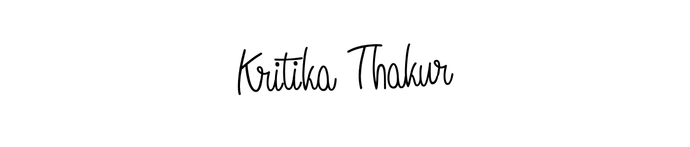 Use a signature maker to create a handwritten signature online. With this signature software, you can design (Angelique-Rose-font-FFP) your own signature for name Kritika Thakur. Kritika Thakur signature style 5 images and pictures png