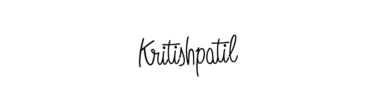 How to make Kritishpatil name signature. Use Angelique-Rose-font-FFP style for creating short signs online. This is the latest handwritten sign. Kritishpatil signature style 5 images and pictures png