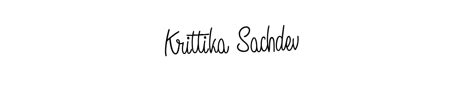 Design your own signature with our free online signature maker. With this signature software, you can create a handwritten (Angelique-Rose-font-FFP) signature for name Krittika Sachdev. Krittika Sachdev signature style 5 images and pictures png