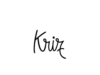 Create a beautiful signature design for name Kriz. With this signature (Angelique-Rose-font-FFP) fonts, you can make a handwritten signature for free. Kriz signature style 5 images and pictures png