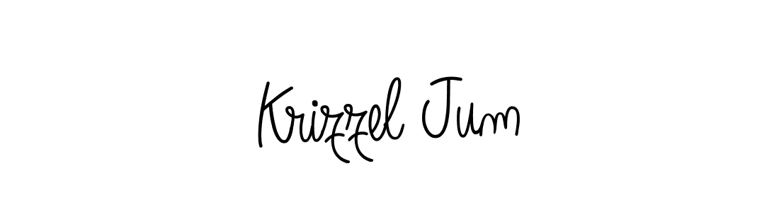 How to make Krizzel Jum signature? Angelique-Rose-font-FFP is a professional autograph style. Create handwritten signature for Krizzel Jum name. Krizzel Jum signature style 5 images and pictures png