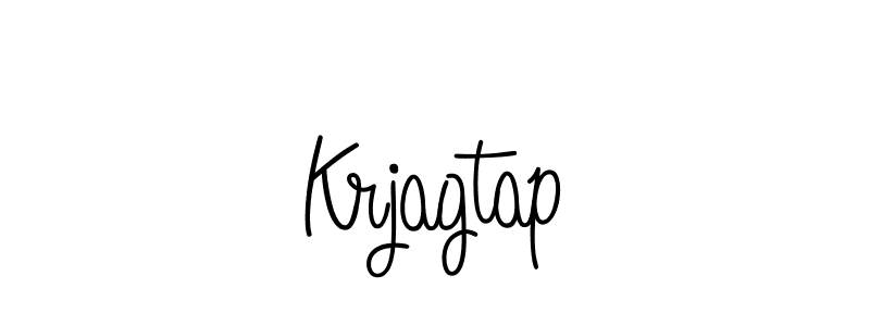 How to Draw Krjagtap signature style? Angelique-Rose-font-FFP is a latest design signature styles for name Krjagtap. Krjagtap signature style 5 images and pictures png