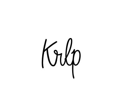 Use a signature maker to create a handwritten signature online. With this signature software, you can design (Angelique-Rose-font-FFP) your own signature for name Krlp. Krlp signature style 5 images and pictures png