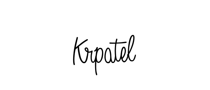 The best way (Angelique-Rose-font-FFP) to make a short signature is to pick only two or three words in your name. The name Krpatel include a total of six letters. For converting this name. Krpatel signature style 5 images and pictures png