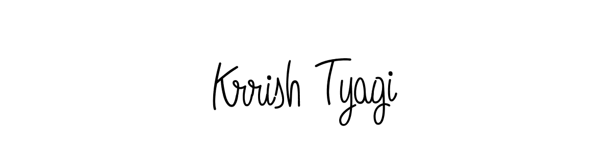 Angelique-Rose-font-FFP is a professional signature style that is perfect for those who want to add a touch of class to their signature. It is also a great choice for those who want to make their signature more unique. Get Krrish Tyagi name to fancy signature for free. Krrish Tyagi signature style 5 images and pictures png