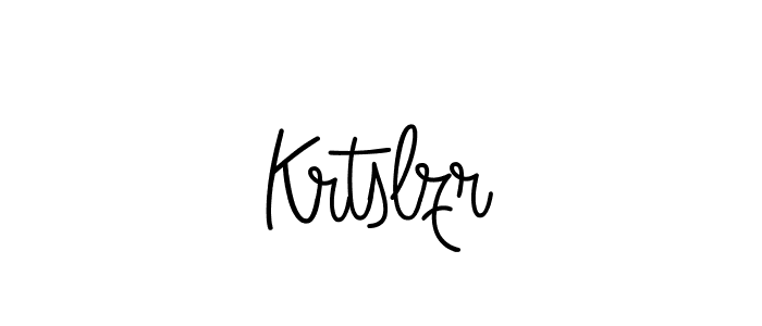 You should practise on your own different ways (Angelique-Rose-font-FFP) to write your name (Krtslzr) in signature. don't let someone else do it for you. Krtslzr signature style 5 images and pictures png