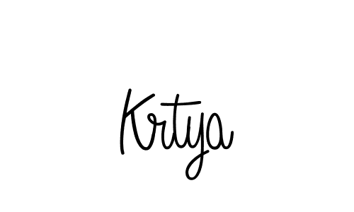 Krtya stylish signature style. Best Handwritten Sign (Angelique-Rose-font-FFP) for my name. Handwritten Signature Collection Ideas for my name Krtya. Krtya signature style 5 images and pictures png