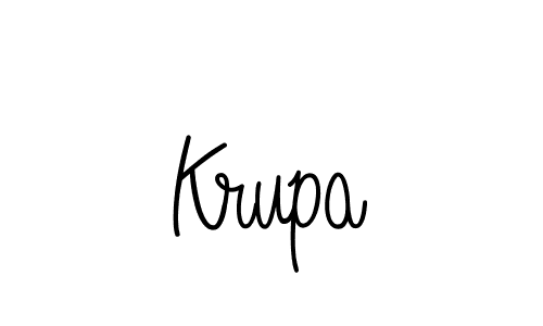 if you are searching for the best signature style for your name Krupa. so please give up your signature search. here we have designed multiple signature styles  using Angelique-Rose-font-FFP. Krupa signature style 5 images and pictures png