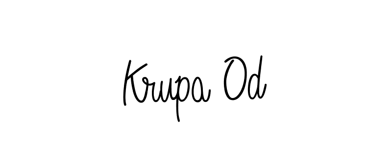 Once you've used our free online signature maker to create your best signature Angelique-Rose-font-FFP style, it's time to enjoy all of the benefits that Krupa Od name signing documents. Krupa Od signature style 5 images and pictures png