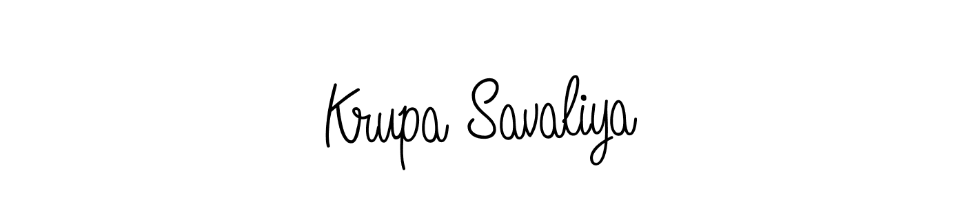 Best and Professional Signature Style for Krupa Savaliya. Angelique-Rose-font-FFP Best Signature Style Collection. Krupa Savaliya signature style 5 images and pictures png