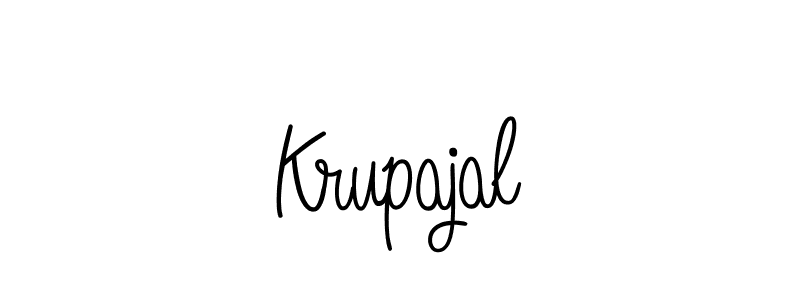 The best way (Angelique-Rose-font-FFP) to make a short signature is to pick only two or three words in your name. The name Krupajal include a total of six letters. For converting this name. Krupajal signature style 5 images and pictures png