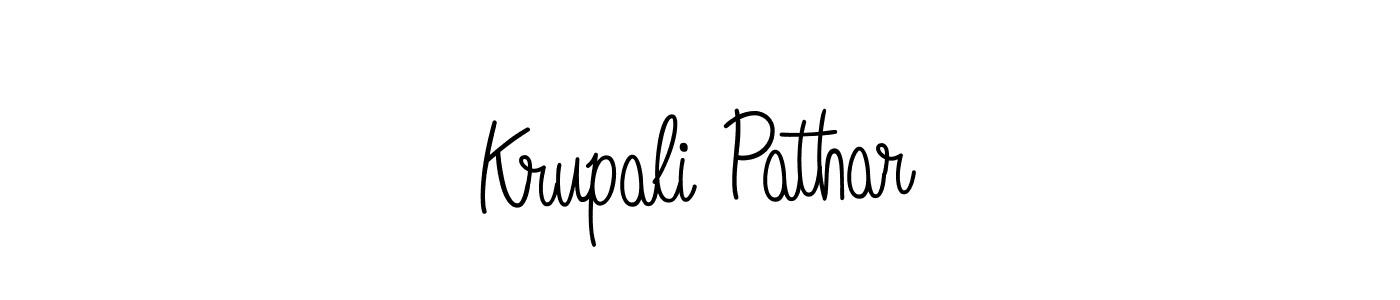 Once you've used our free online signature maker to create your best signature Angelique-Rose-font-FFP style, it's time to enjoy all of the benefits that Krupali Pathar name signing documents. Krupali Pathar signature style 5 images and pictures png