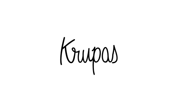 How to Draw Krupas signature style? Angelique-Rose-font-FFP is a latest design signature styles for name Krupas. Krupas signature style 5 images and pictures png