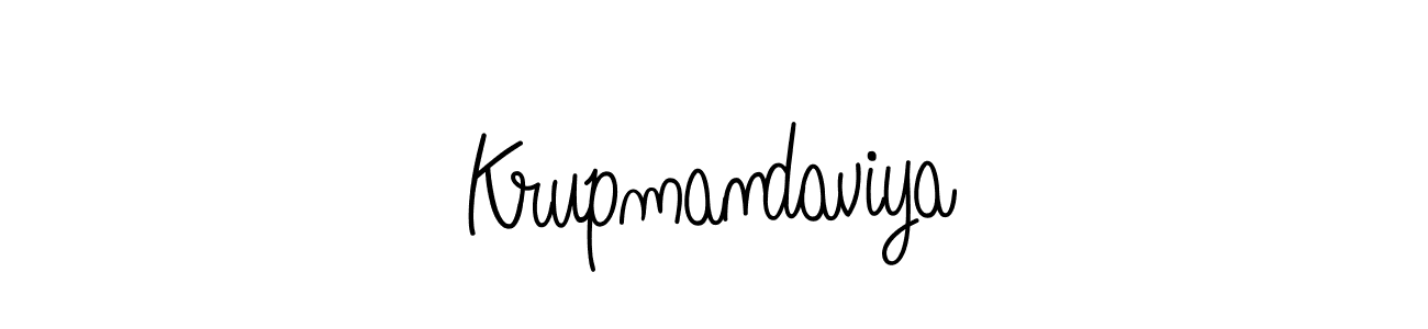 Make a beautiful signature design for name Krupmandaviya. Use this online signature maker to create a handwritten signature for free. Krupmandaviya signature style 5 images and pictures png