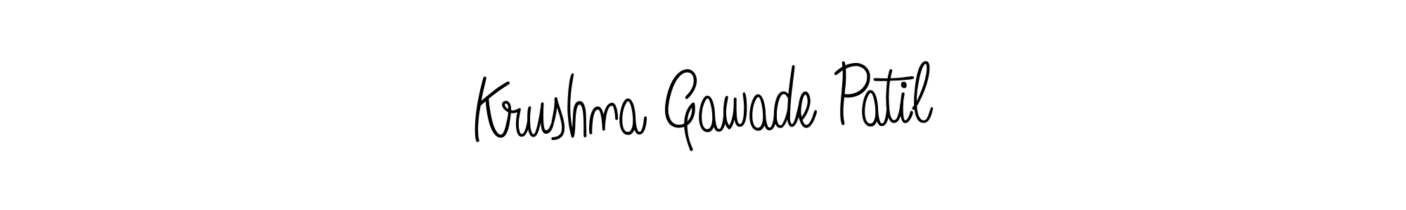 Make a beautiful signature design for name Krushna Gawade Patil. Use this online signature maker to create a handwritten signature for free. Krushna Gawade Patil signature style 5 images and pictures png