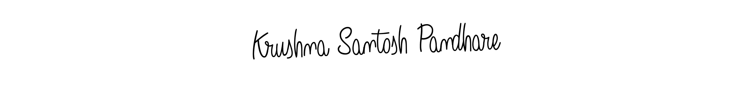 Krushna Santosh Pandhare stylish signature style. Best Handwritten Sign (Angelique-Rose-font-FFP) for my name. Handwritten Signature Collection Ideas for my name Krushna Santosh Pandhare. Krushna Santosh Pandhare signature style 5 images and pictures png