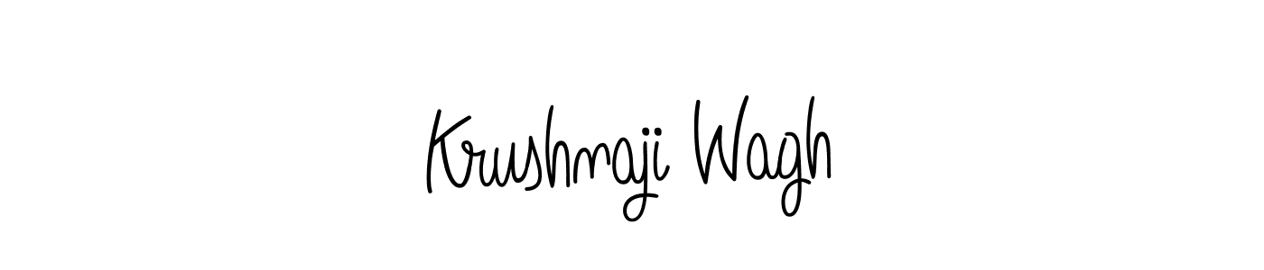Design your own signature with our free online signature maker. With this signature software, you can create a handwritten (Angelique-Rose-font-FFP) signature for name Krushnaji Wagh. Krushnaji Wagh signature style 5 images and pictures png