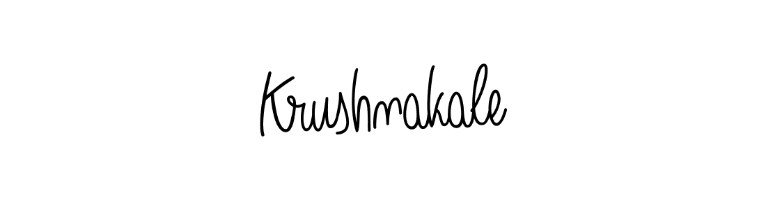 How to make Krushnakale name signature. Use Angelique-Rose-font-FFP style for creating short signs online. This is the latest handwritten sign. Krushnakale signature style 5 images and pictures png