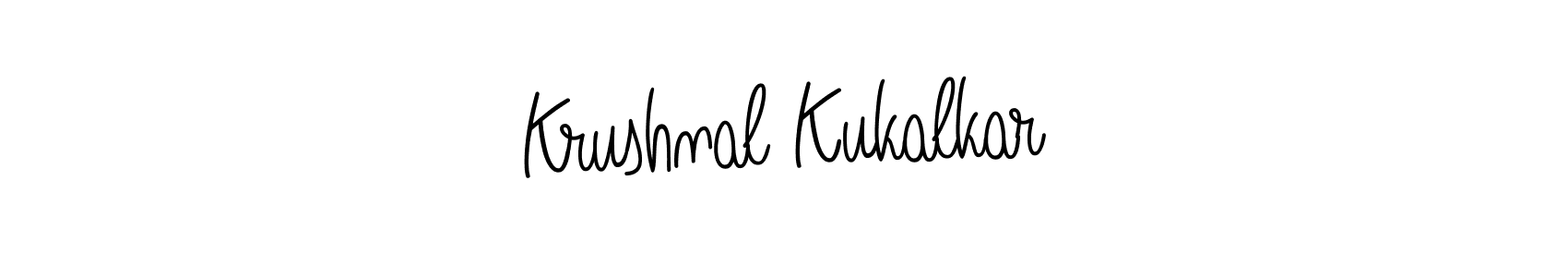Angelique-Rose-font-FFP is a professional signature style that is perfect for those who want to add a touch of class to their signature. It is also a great choice for those who want to make their signature more unique. Get Krushnal Kukalkar name to fancy signature for free. Krushnal Kukalkar signature style 5 images and pictures png