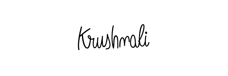 Also we have Krushnali name is the best signature style. Create professional handwritten signature collection using Angelique-Rose-font-FFP autograph style. Krushnali signature style 5 images and pictures png