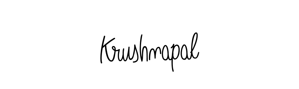 Design your own signature with our free online signature maker. With this signature software, you can create a handwritten (Angelique-Rose-font-FFP) signature for name Krushnapal. Krushnapal signature style 5 images and pictures png
