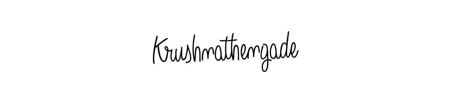 Make a beautiful signature design for name Krushnathengade. Use this online signature maker to create a handwritten signature for free. Krushnathengade signature style 5 images and pictures png