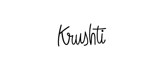 Check out images of Autograph of Krushti name. Actor Krushti Signature Style. Angelique-Rose-font-FFP is a professional sign style online. Krushti signature style 5 images and pictures png