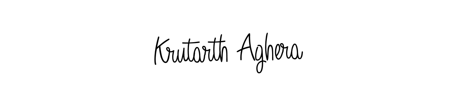This is the best signature style for the Krutarth Aghera name. Also you like these signature font (Angelique-Rose-font-FFP). Mix name signature. Krutarth Aghera signature style 5 images and pictures png
