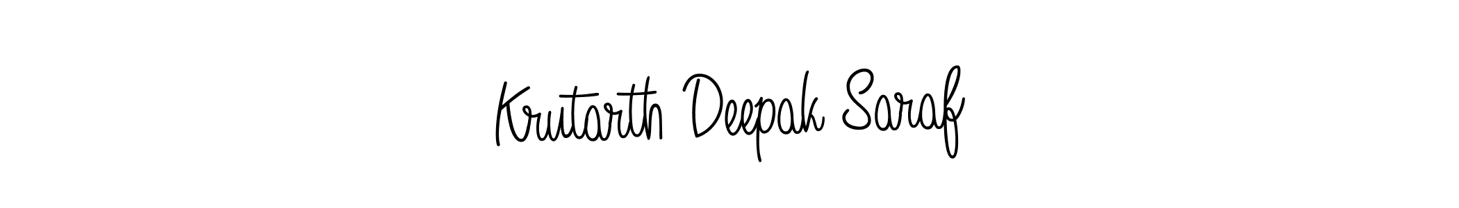 Make a short Krutarth Deepak Saraf signature style. Manage your documents anywhere anytime using Angelique-Rose-font-FFP. Create and add eSignatures, submit forms, share and send files easily. Krutarth Deepak Saraf signature style 5 images and pictures png