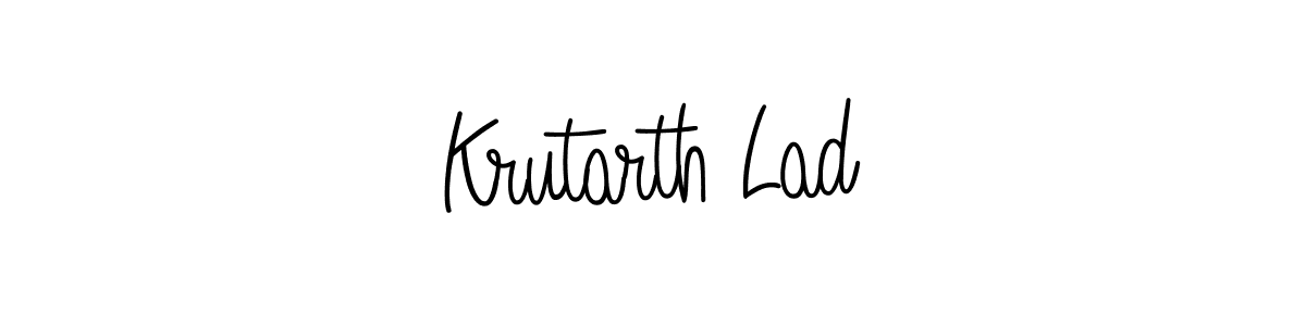 Also we have Krutarth Lad name is the best signature style. Create professional handwritten signature collection using Angelique-Rose-font-FFP autograph style. Krutarth Lad signature style 5 images and pictures png