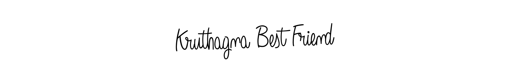 This is the best signature style for the Kruthagna Best Friend name. Also you like these signature font (Angelique-Rose-font-FFP). Mix name signature. Kruthagna Best Friend signature style 5 images and pictures png