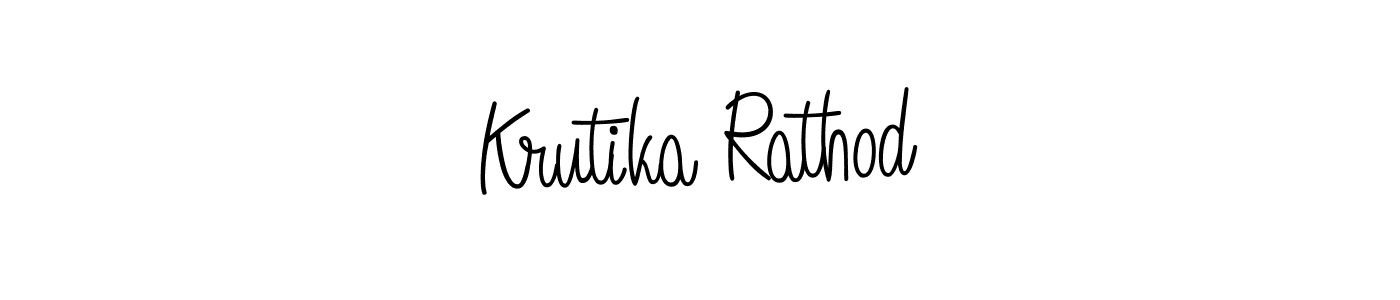 Make a beautiful signature design for name Krutika Rathod. Use this online signature maker to create a handwritten signature for free. Krutika Rathod signature style 5 images and pictures png