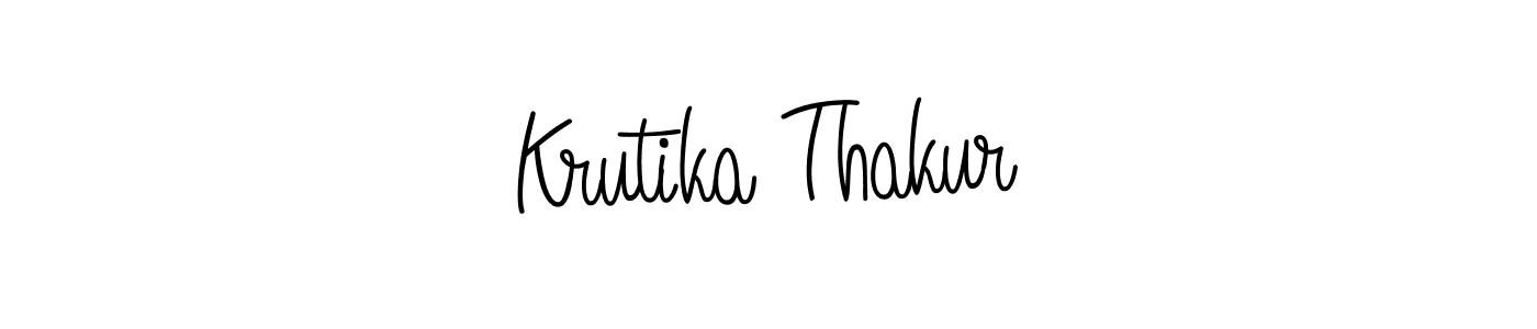 Create a beautiful signature design for name Krutika Thakur. With this signature (Angelique-Rose-font-FFP) fonts, you can make a handwritten signature for free. Krutika Thakur signature style 5 images and pictures png