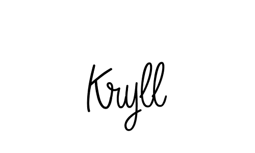 Kryll stylish signature style. Best Handwritten Sign (Angelique-Rose-font-FFP) for my name. Handwritten Signature Collection Ideas for my name Kryll. Kryll signature style 5 images and pictures png