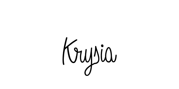 The best way (Angelique-Rose-font-FFP) to make a short signature is to pick only two or three words in your name. The name Krysia include a total of six letters. For converting this name. Krysia signature style 5 images and pictures png