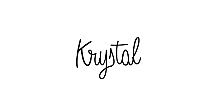 Krystal stylish signature style. Best Handwritten Sign (Angelique-Rose-font-FFP) for my name. Handwritten Signature Collection Ideas for my name Krystal. Krystal signature style 5 images and pictures png