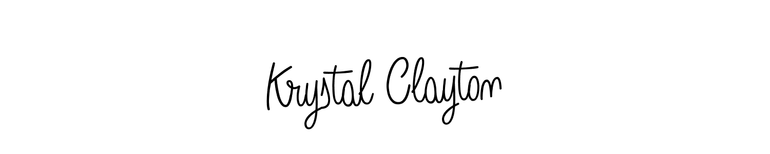 Check out images of Autograph of Krystal Clayton name. Actor Krystal Clayton Signature Style. Angelique-Rose-font-FFP is a professional sign style online. Krystal Clayton signature style 5 images and pictures png